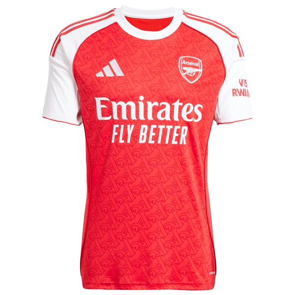 Declan Rice Arsenal adidas 2025/26 Home Replica Player Jersey - Red - Image 2