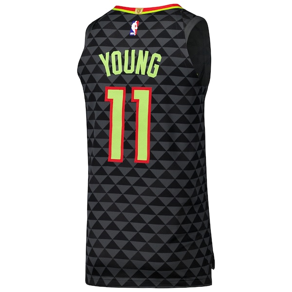 Trae Young Atlanta Hawks Nike Authentic Player Jersey - Icon Edition - Black - Image 2