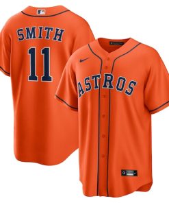 Cam Smith Houston Astros Nike Alternate Replica Jersey - Orange/White
