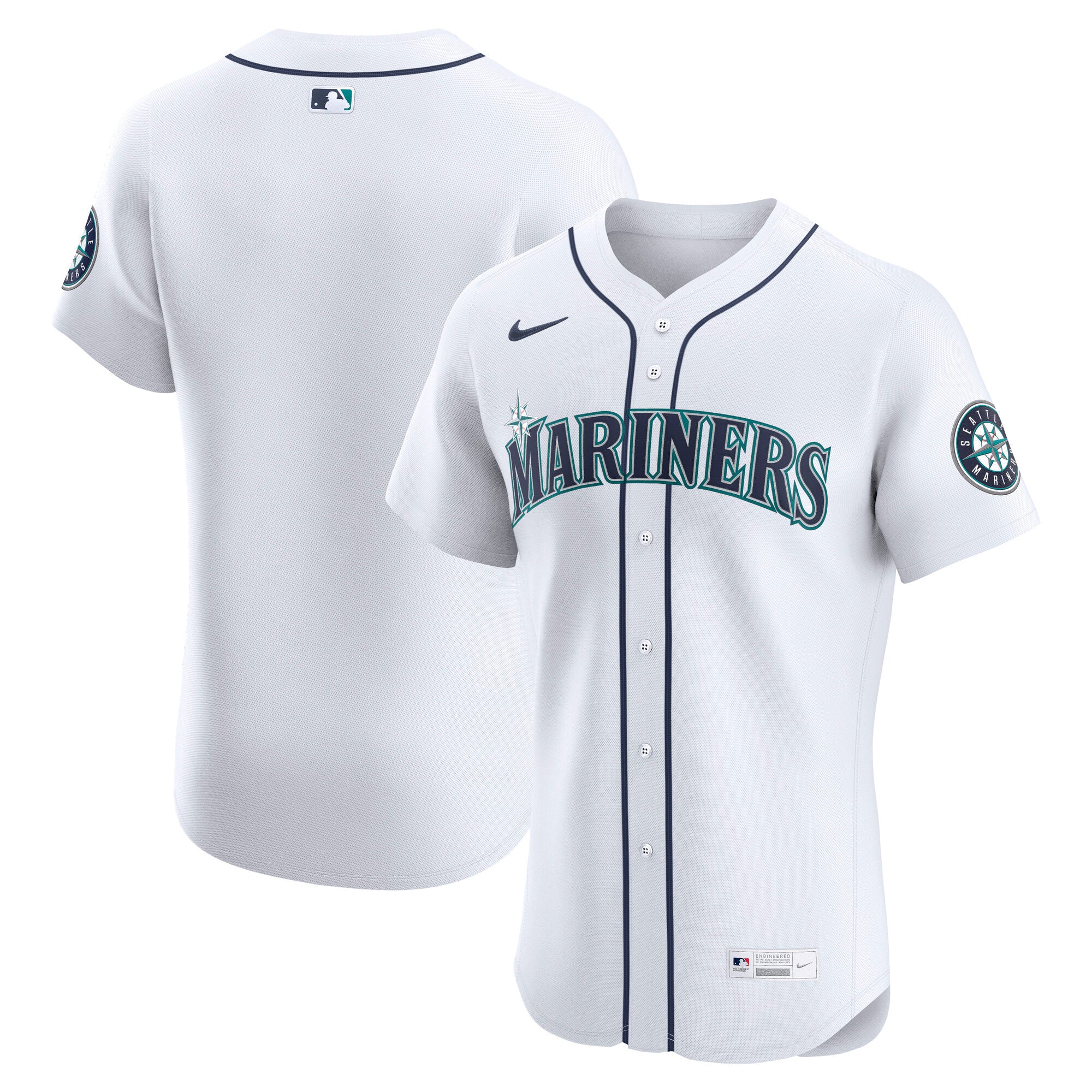 Seattle Mariners Nike Alternate Elite Jersey - Teal/White/Cream - Image 5