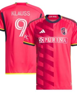 Jo?o Klauss St. Louis City SC adidas 2023 The Spirit Kit Authentic Jersey - Red