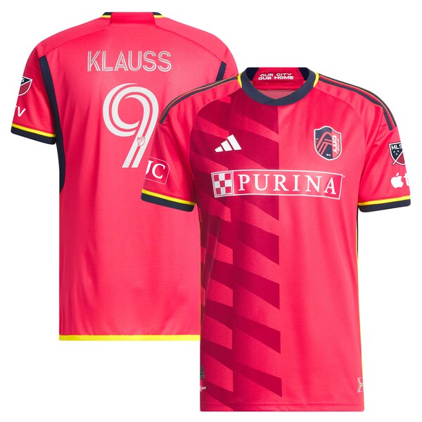 Jo?o Klauss St. Louis City SC adidas 2023 The Spirit Kit Authentic Jersey - Red