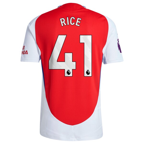 Declan Rice Arsenal adidas 2024/25 Home Authentic Player Jersey?ยจC Red - Image 3