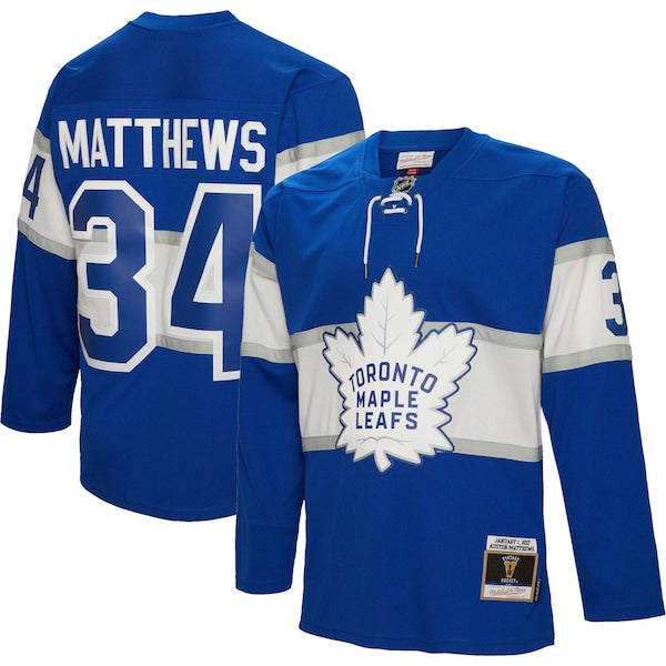 Auston Matthews Toronto Maple Leafs 2017 Winter Classic Blue Line Player Jersey - Blue