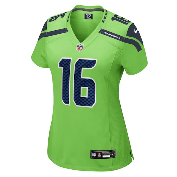 Tyler Lockett Seattle Seahawks Nike Women's Game Jersey - Neon Green - Image 2