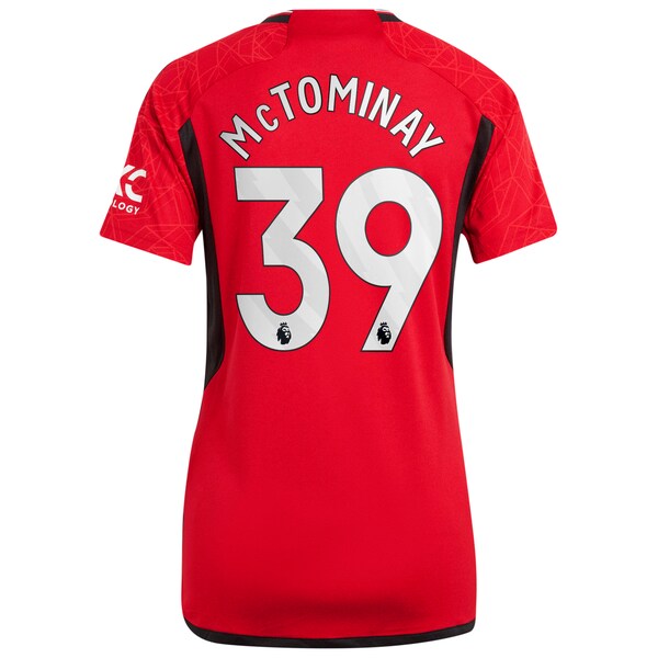 Scott McTominay Manchester United adidas Women's 2023/24 Home Replica Player Jersey - Red/Green - Image 4