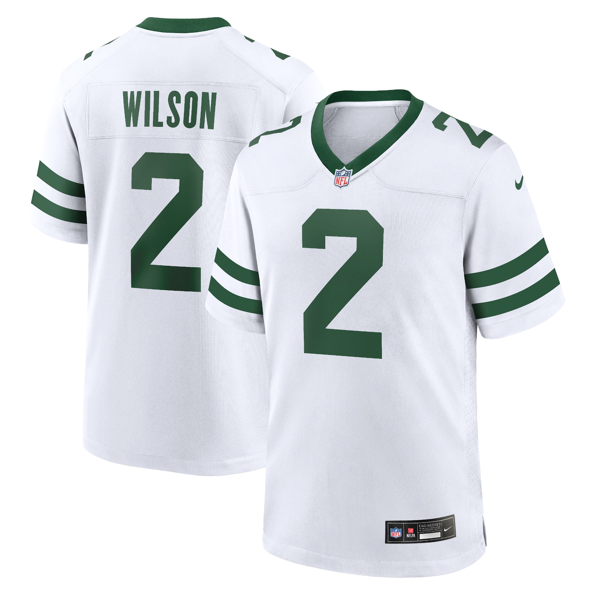 Zach Wilson New York Jets Nike Alternate Game Jersey - Black/Green/White - Image 6