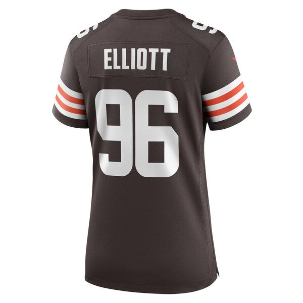 Jordan Elliott Cleveland Browns Nike Women's Game Jersey - Brown - Image 3