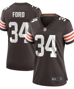 Mike Ford Cleveland Browns Nike Women's Game Player Jersey - Brown
