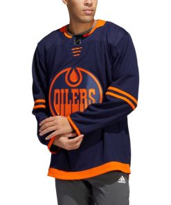 Edmonton Oilers adidas  Alternate  Primegreen Authentic Custom Jersey - Navy